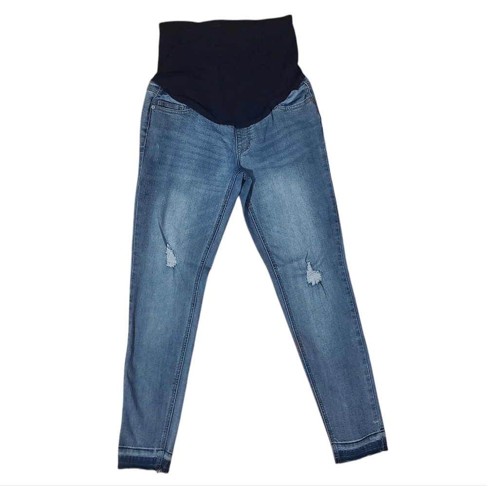 Time & Tru Women's Full Panel Maternity Skinny Jeans Size 4-6